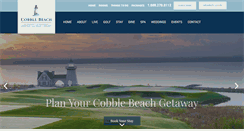 Desktop Screenshot of cobblebeach.com